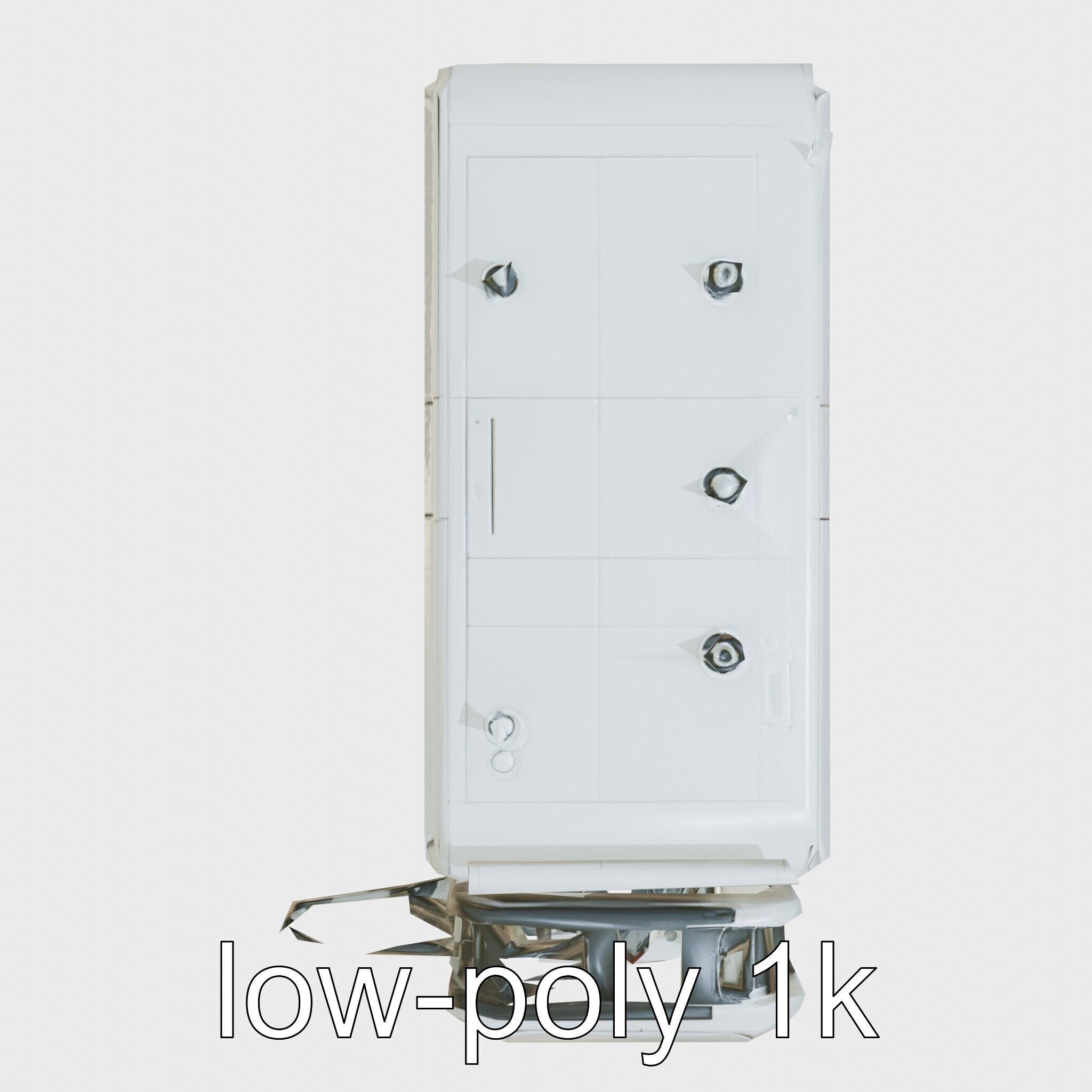 Cybernetic Waste Collection and Sorting System Low-poly 3D model_15