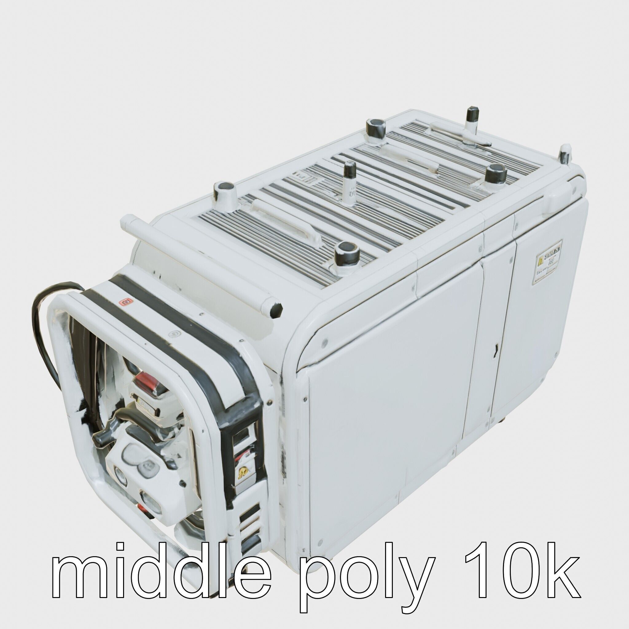 Cybernetic Waste Collection and Sorting System Low-poly 3D model_18