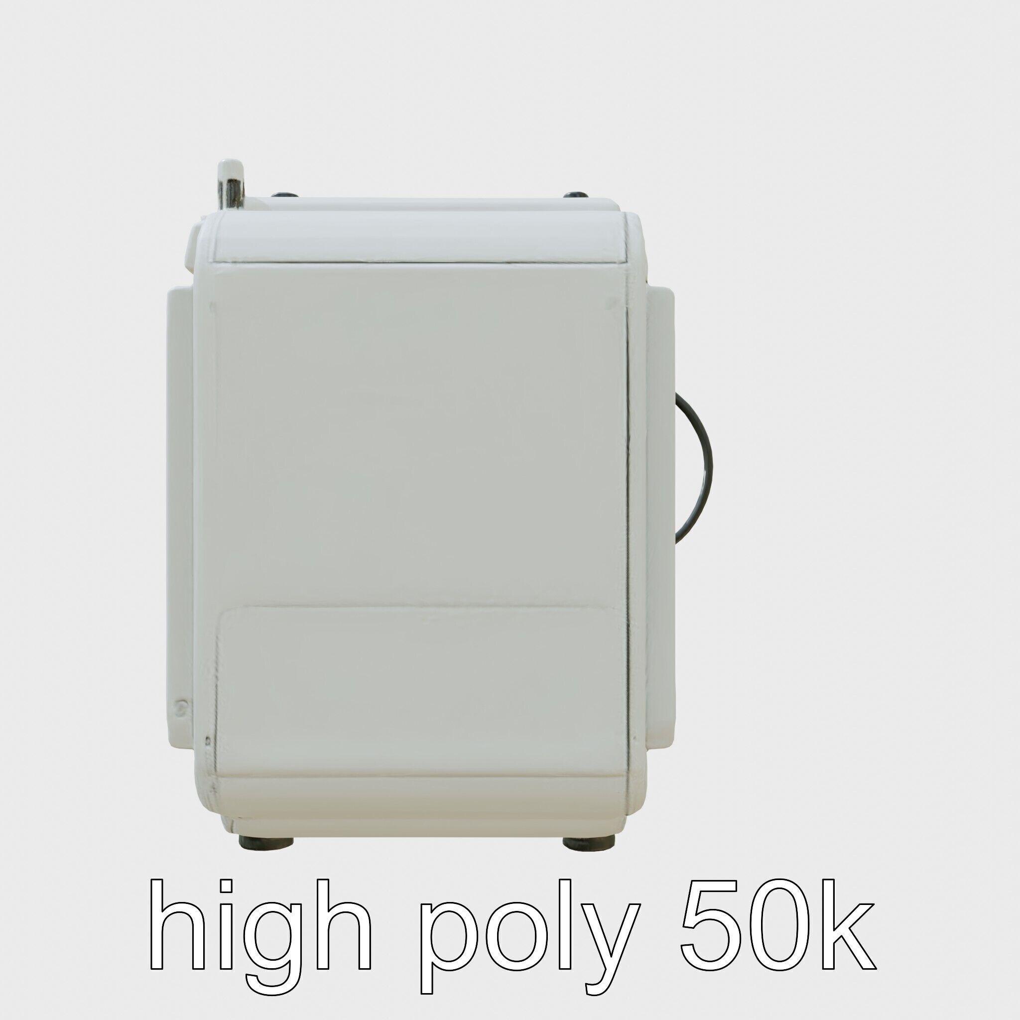 Cybernetic Waste Collection and Sorting System Low-poly 3D model_5