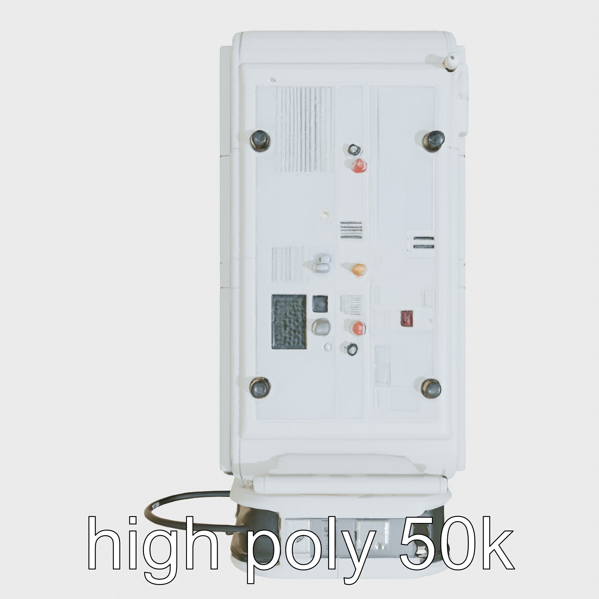 Cybernetic Waste Collection and Sorting System Low-poly 3D model_24