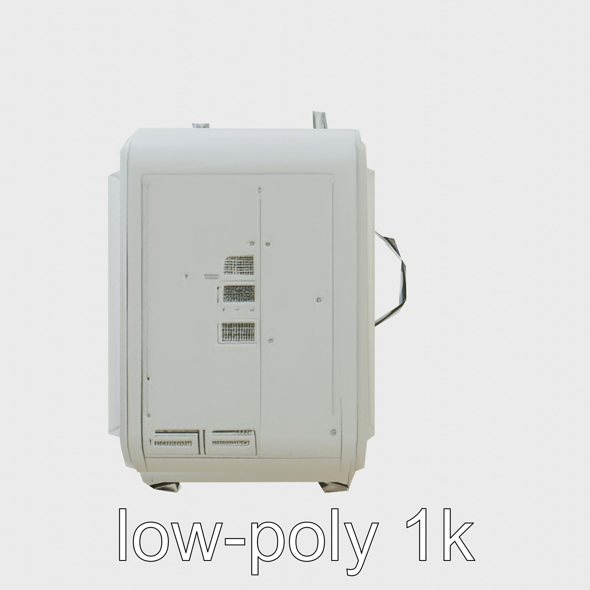 Cybernetic Waste Collection and Sorting System Low-poly 3D model_7