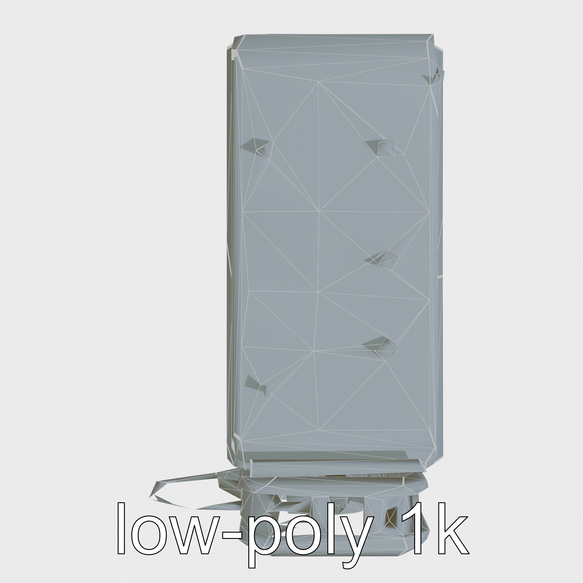 Cybernetic Waste Collection and Sorting System Low-poly 3D model_14