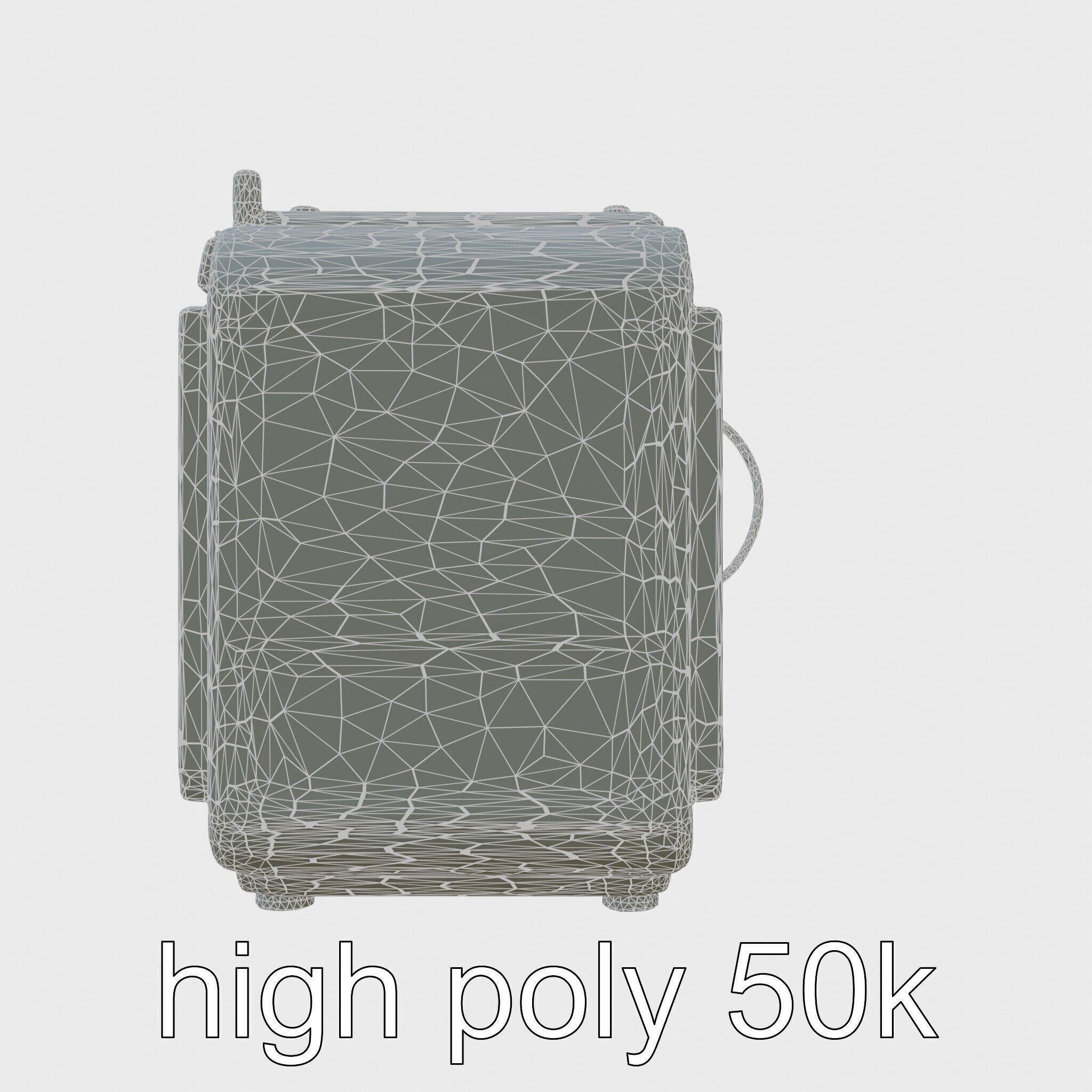 Cybernetic Waste Collection and Sorting System Low-poly 3D model_8