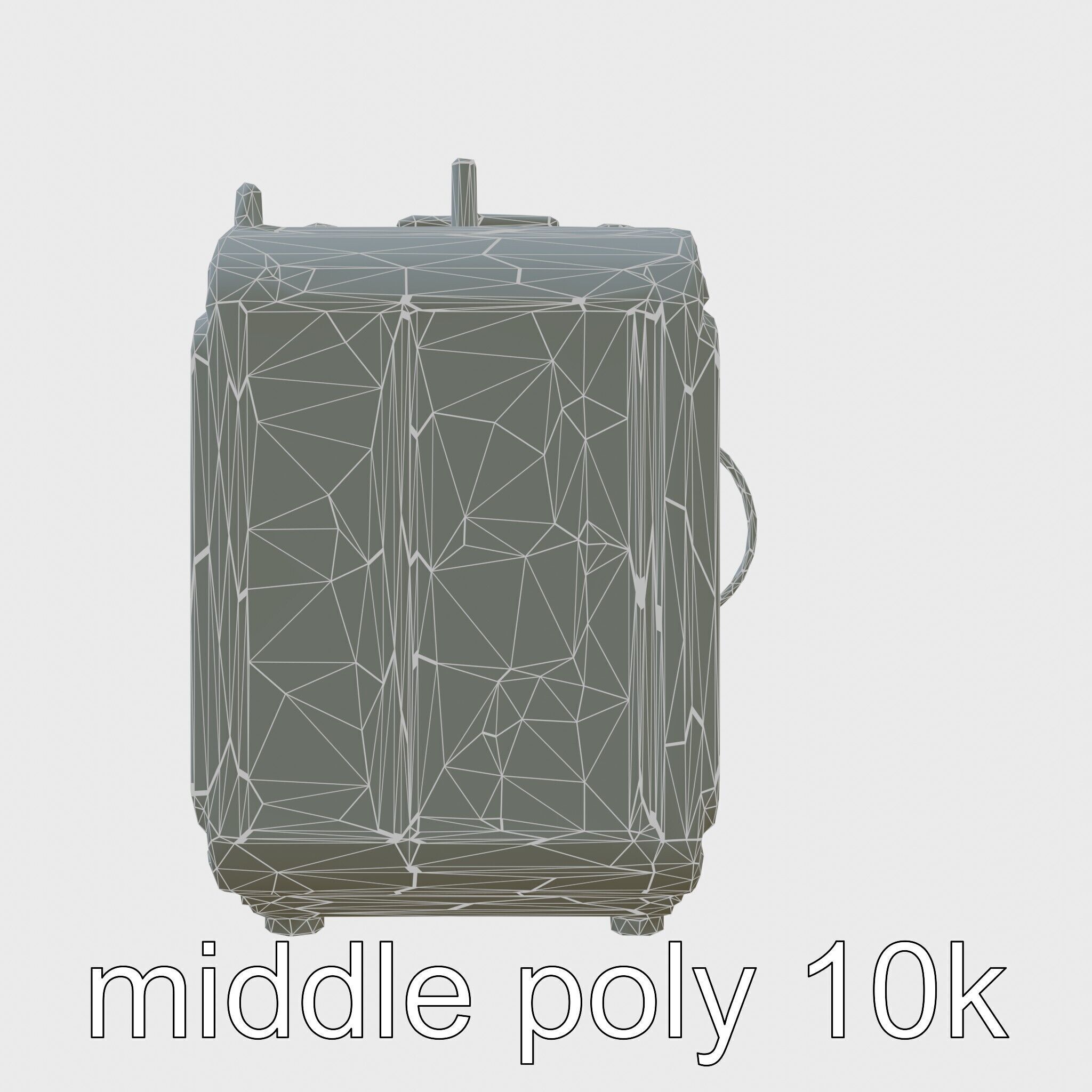 Cybernetic Waste Collection and Sorting System Low-poly 3D model_22