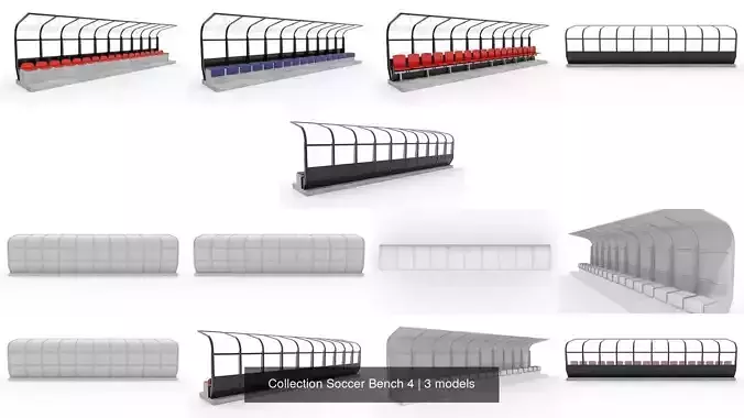 Collection Soccer Bench 4 