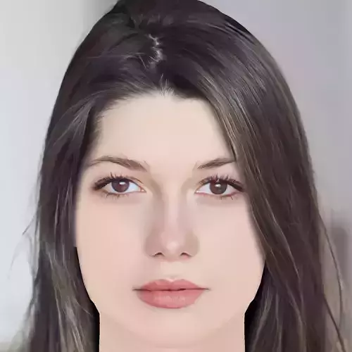 Mathilde Ollivier Head - No Hair - Low poly head for game