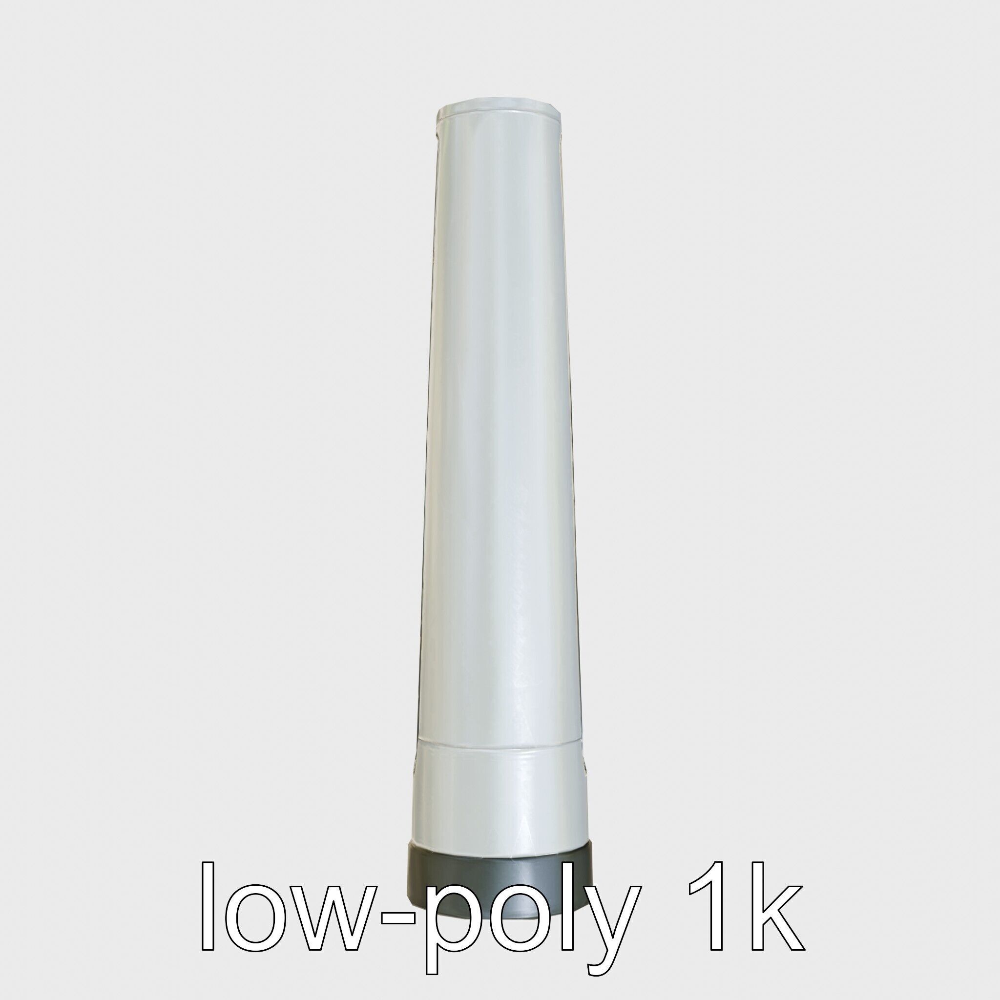 Futuristic Hyperloop Transport Capsule Low-poly 3D model_30