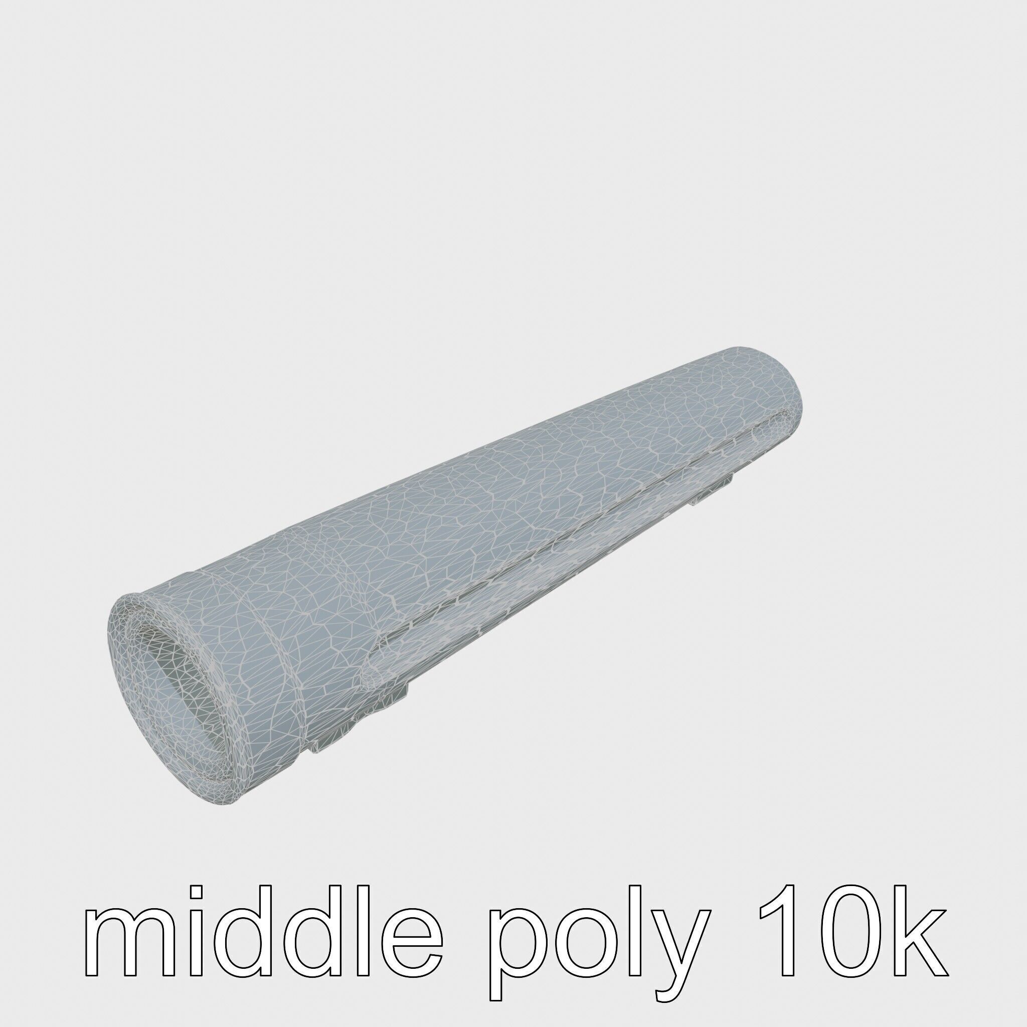 Futuristic Hyperloop Transport Capsule Low-poly 3D model_13