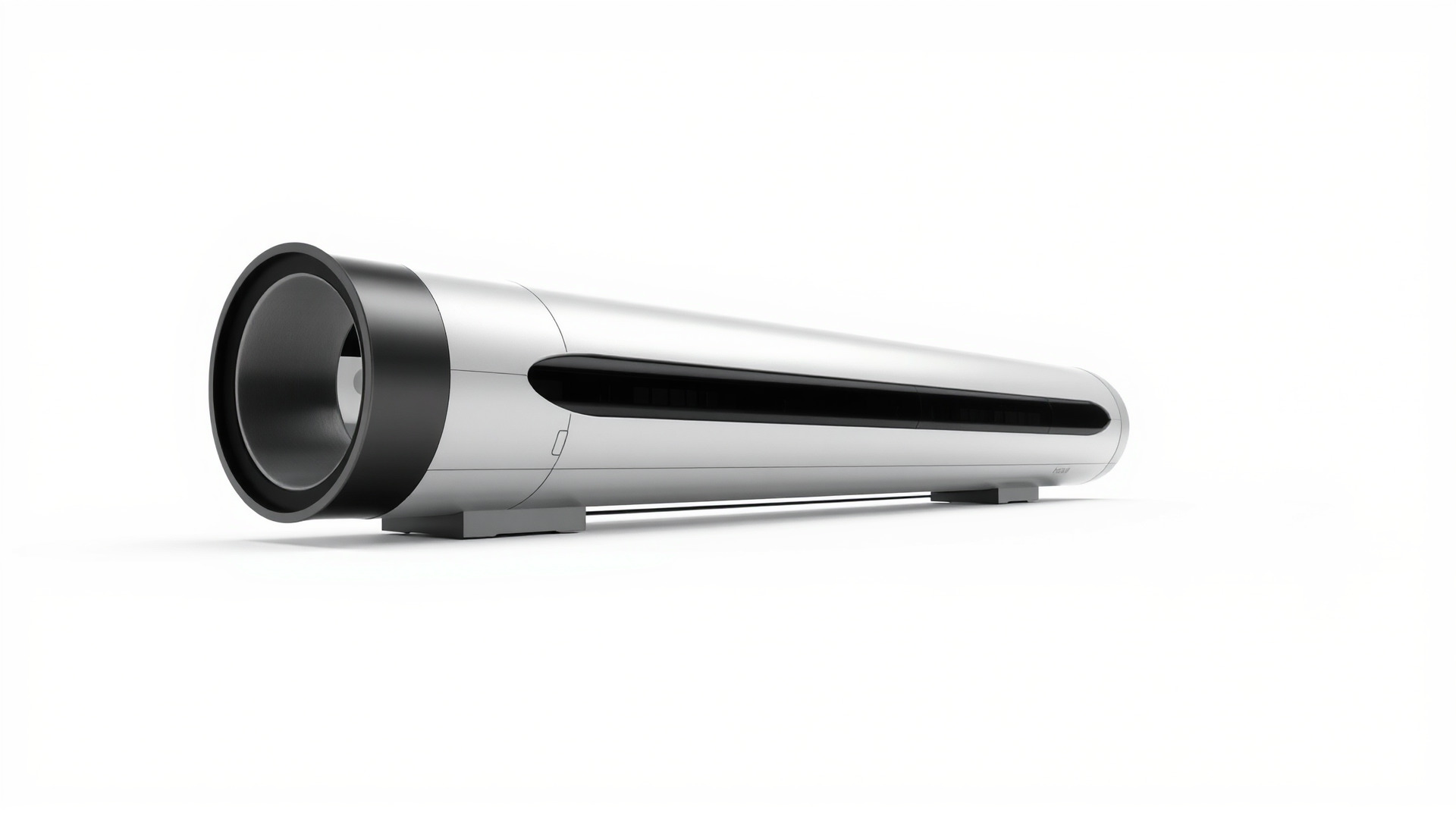 Futuristic Hyperloop Transport Capsule Low-poly 3D model_6