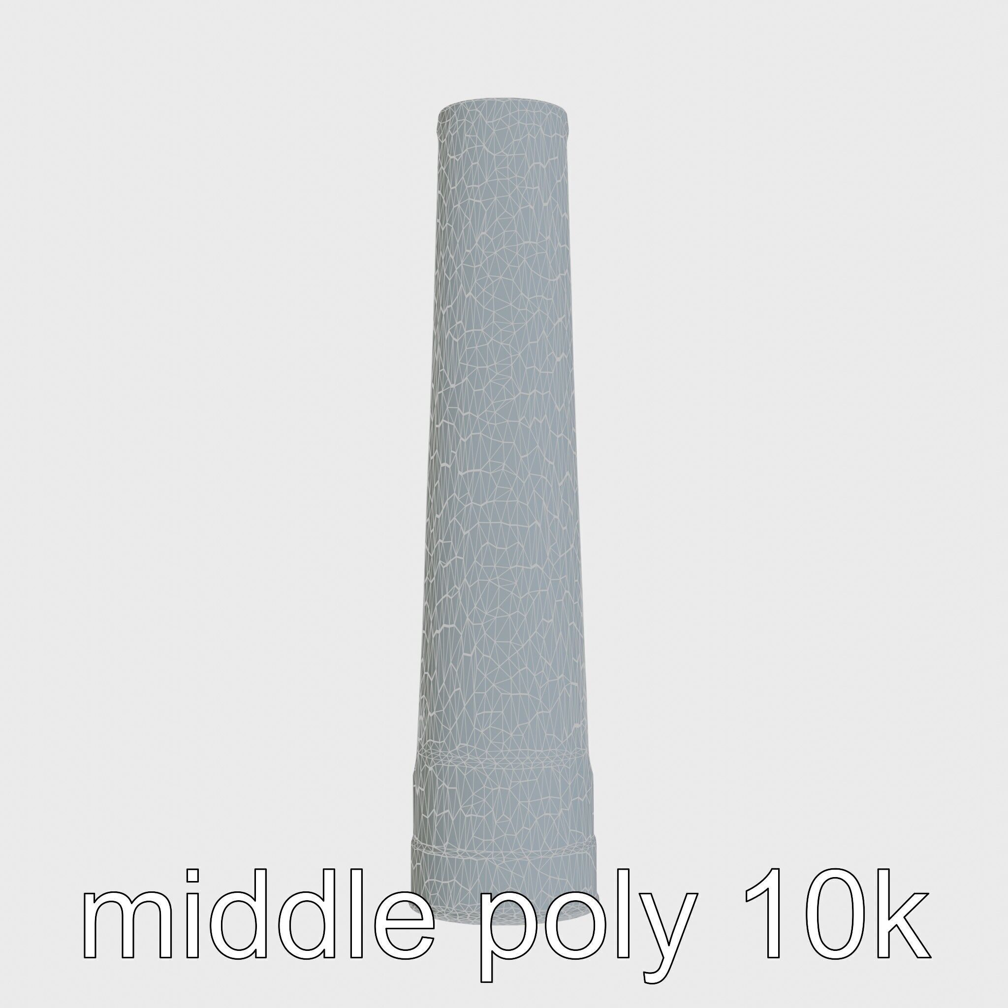 Futuristic Hyperloop Transport Capsule Low-poly 3D model_26