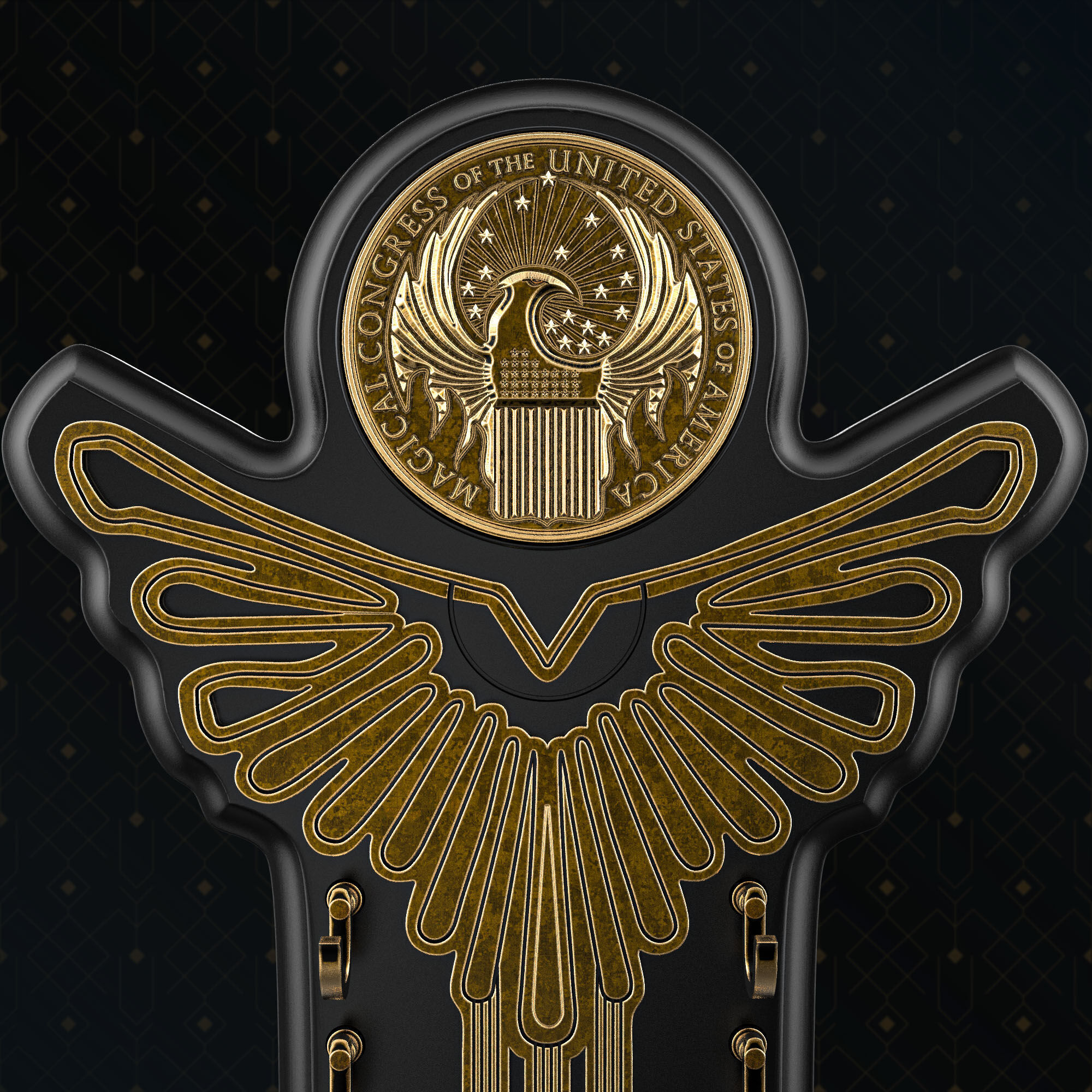 Fantastic Wands Display - Only Display - MACUSA Inspired 3D print model_9