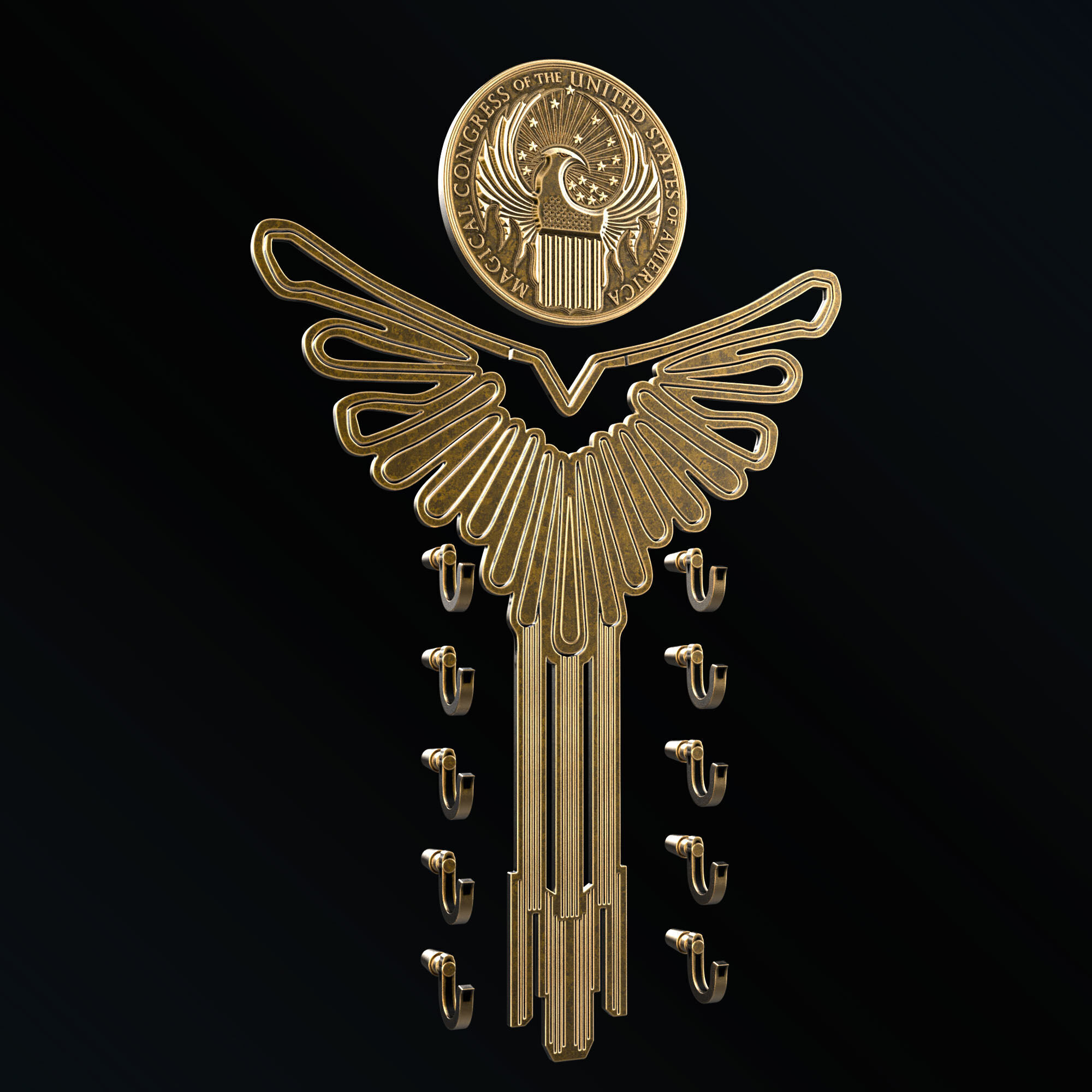 Fantastic Wands Display - Only Display - MACUSA Inspired 3D print model_8