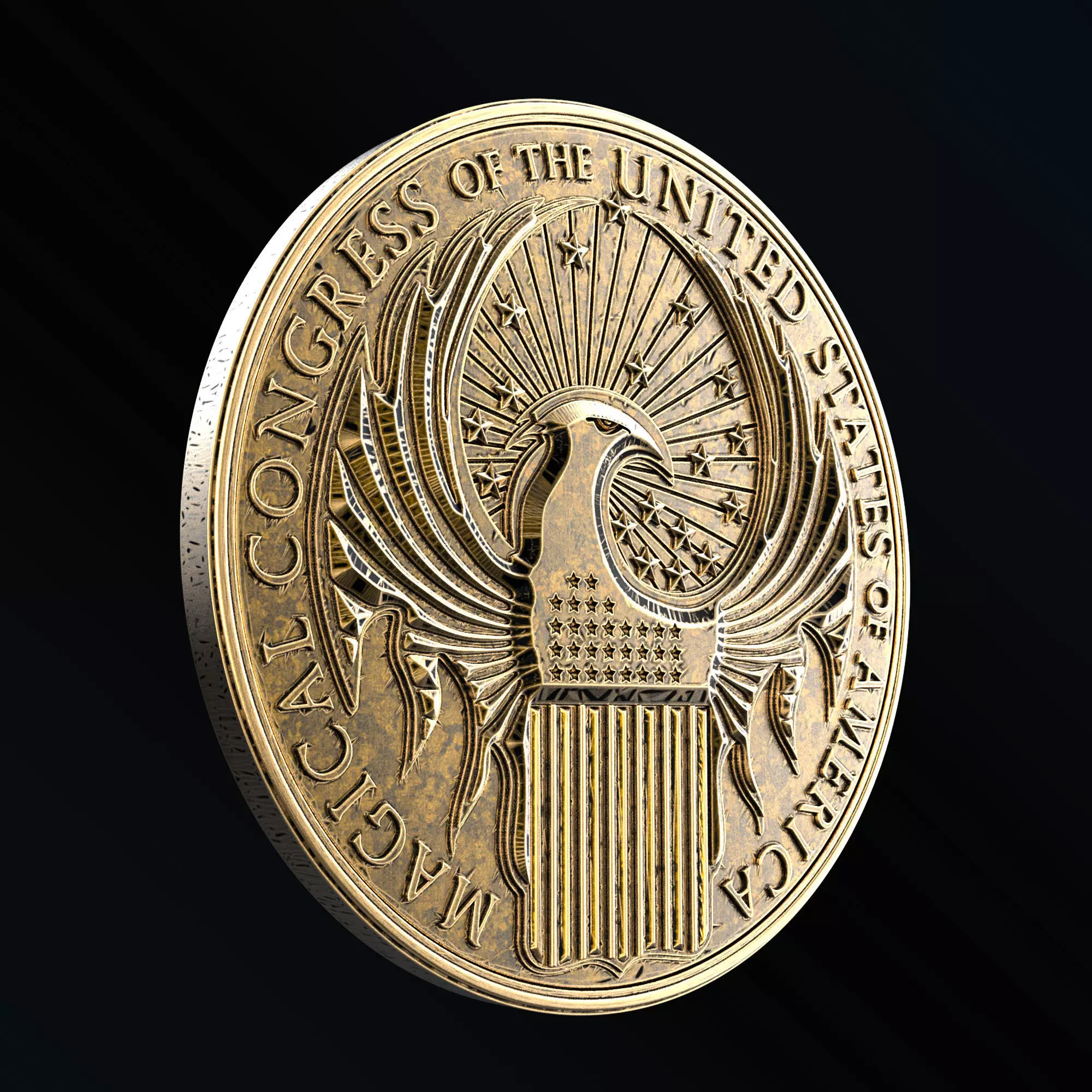 Macusa Logo - Fantastic Beasts Inspired 3D print model_0