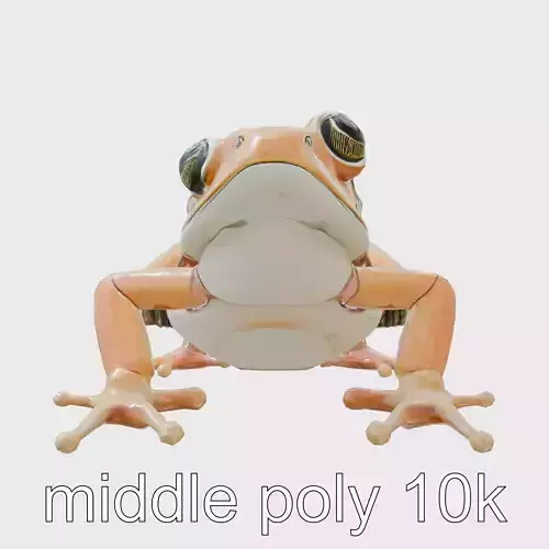 Cybernetic Frog with LED Eyes and Spring-Leg Design