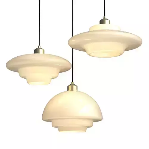 Cream UFO Pendant Light