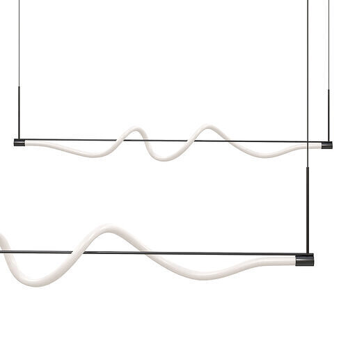 Cursive LED Linear Pendant 3D model