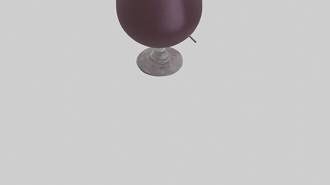 Grape juice model Low-poly 3D model 5