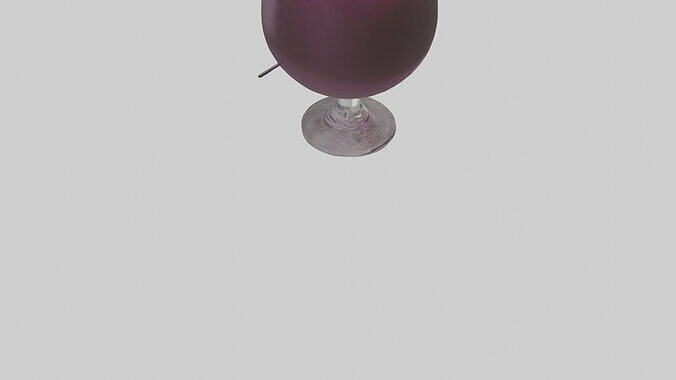 Grape juice model Low-poly 3D model 7