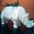 Rhino planter succulent cactus flower pot