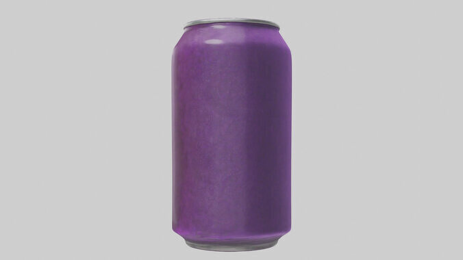 Grape soda model Low-poly 3D model 2