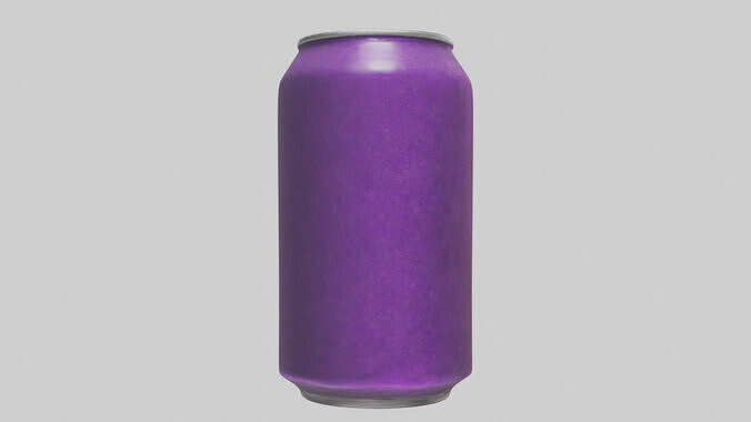 Grape soda model Low-poly 3D model 3