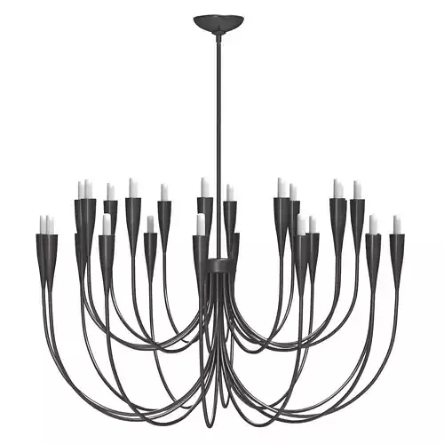 Iiona Large Black Candelabra Chandelier Light