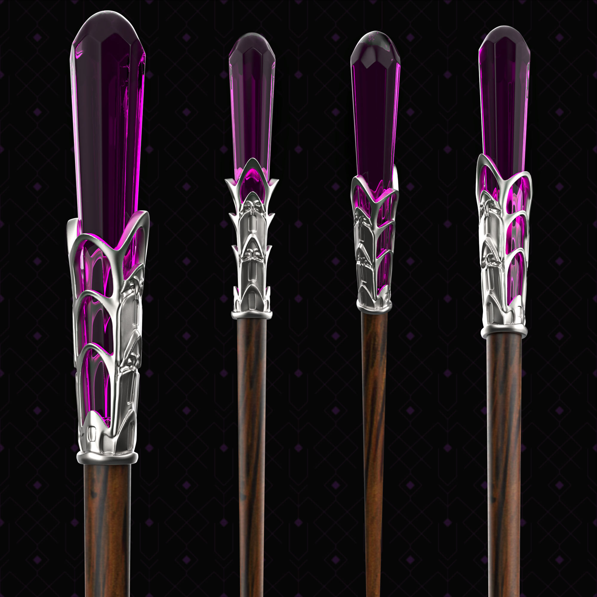 Seraphina Picquery Wand - Fantastic Beasts Inspired 3D print model_4