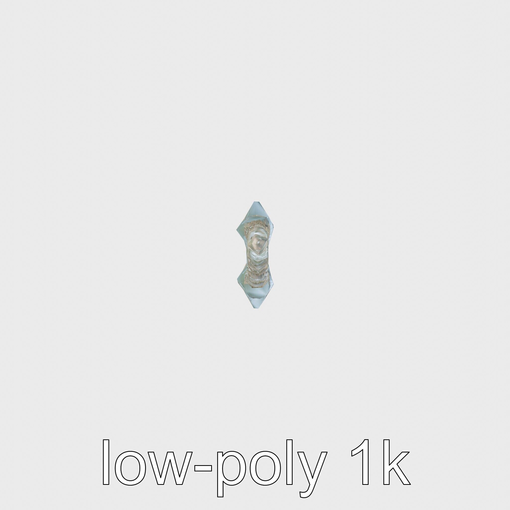 Burj Khalifa Tower Architectural Model Low-poly 3D model_19