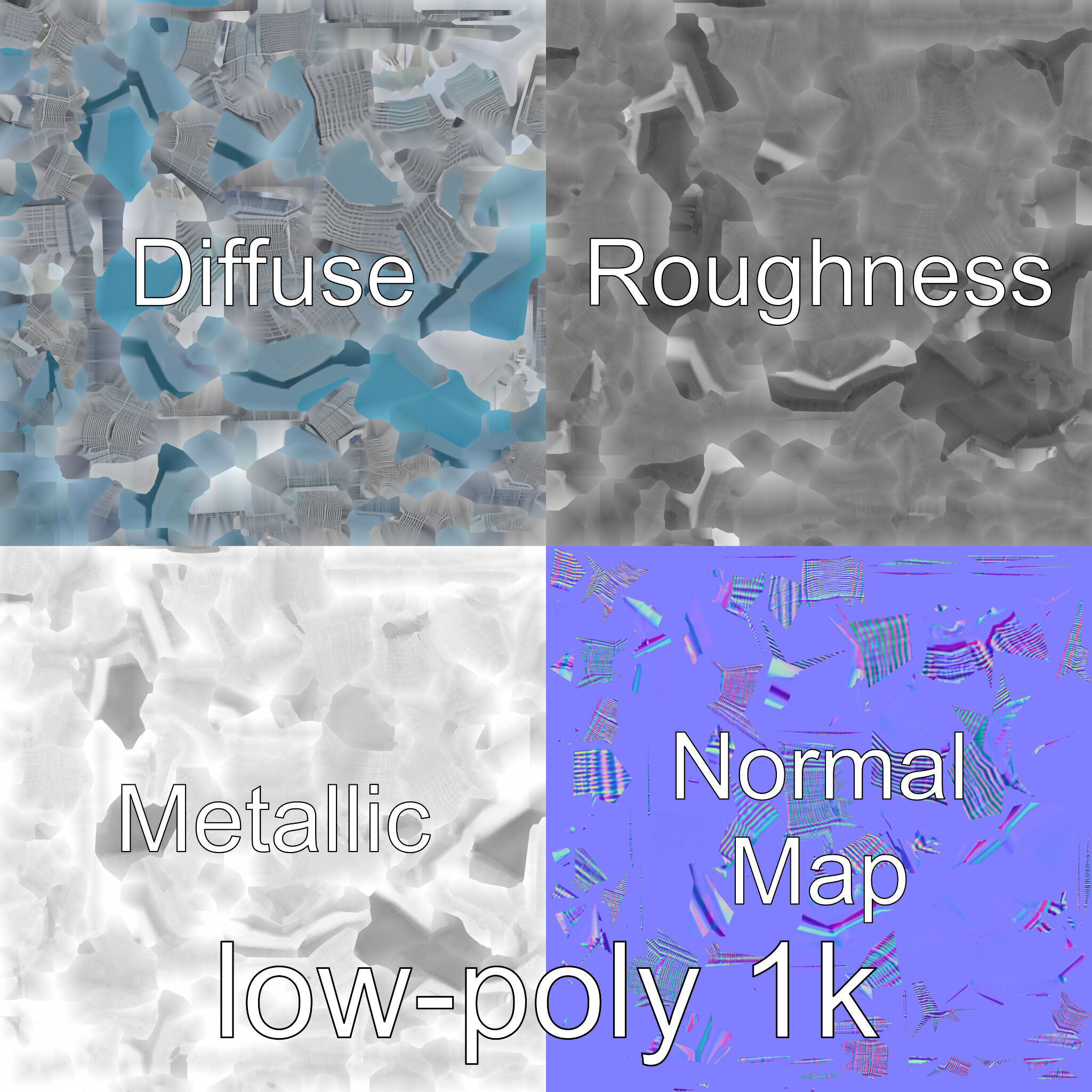 Burj Khalifa Tower Architectural Model Low-poly 3D model_4