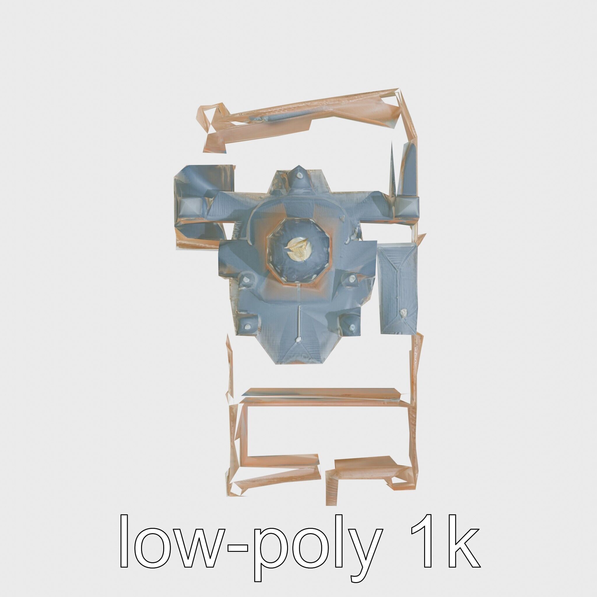 Taj Mahal Elegant Marble Structure Low-poly 3D model_27