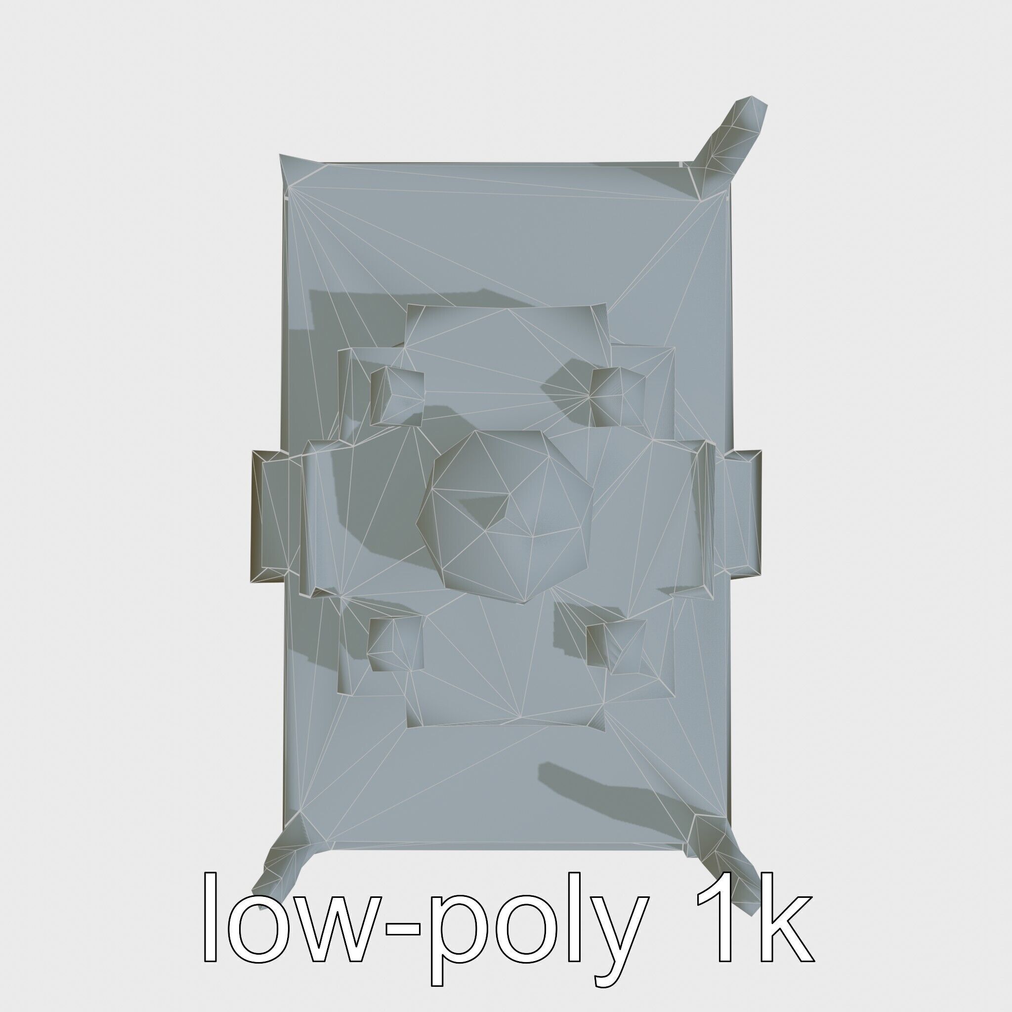 Taj Mahal Elegant Marble Structure Low-poly 3D model_44