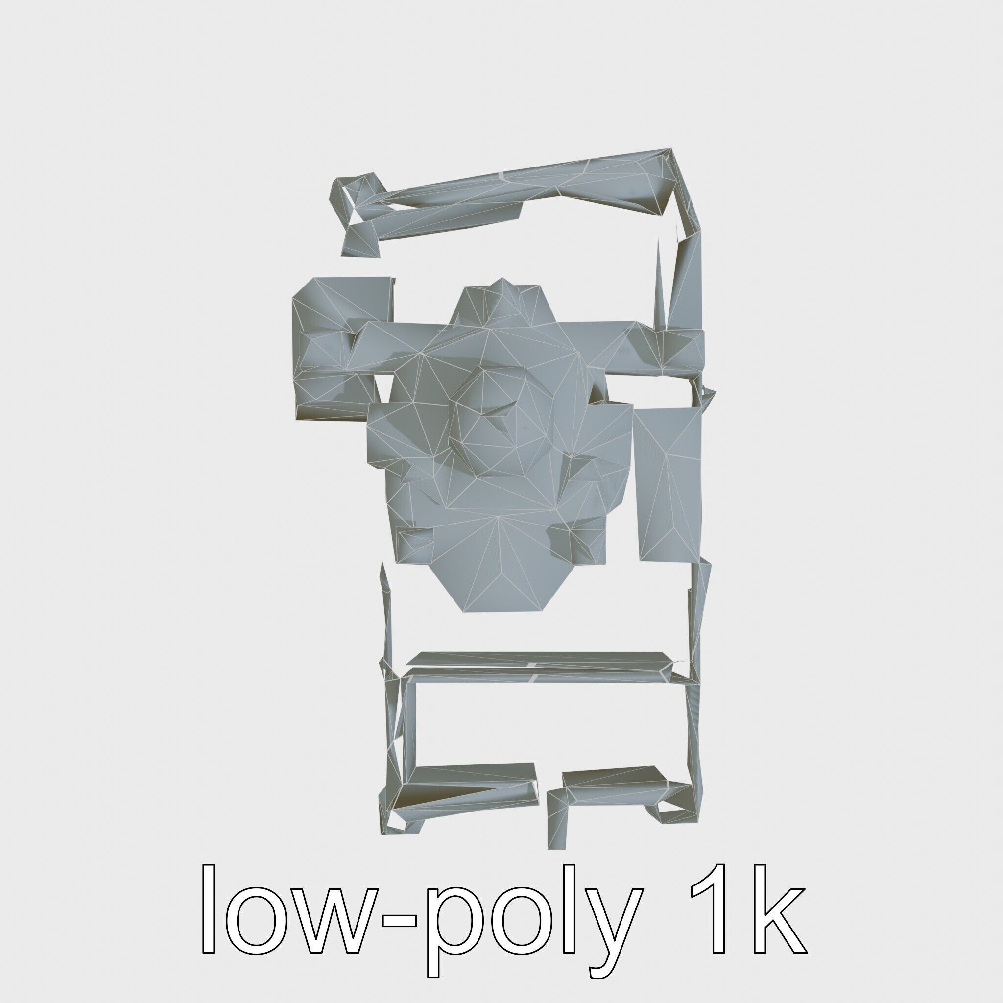 Taj Mahal Elegant Marble Structure Low-poly 3D model_23