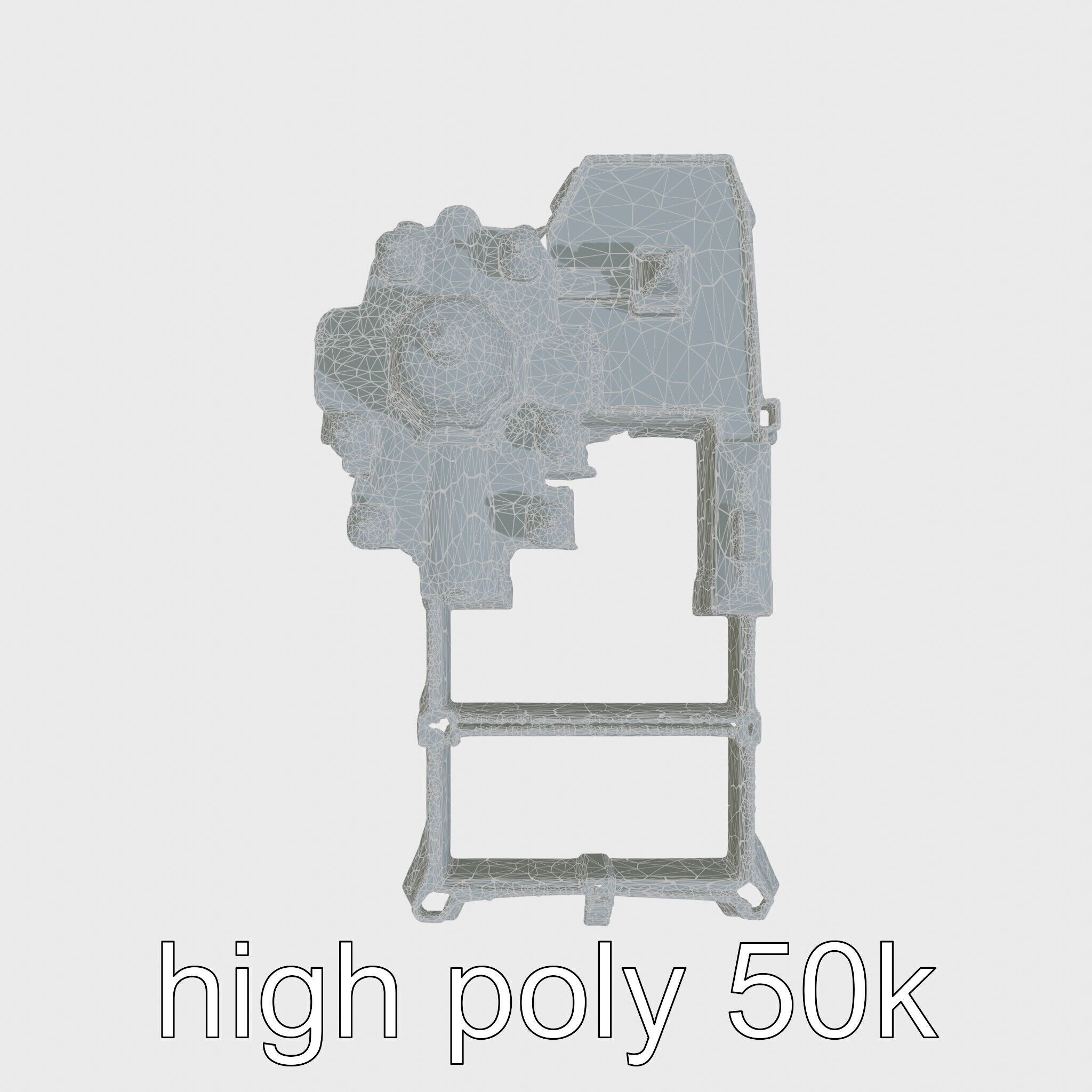 Taj Mahal Elegant Marble Structure Low-poly 3D model_34