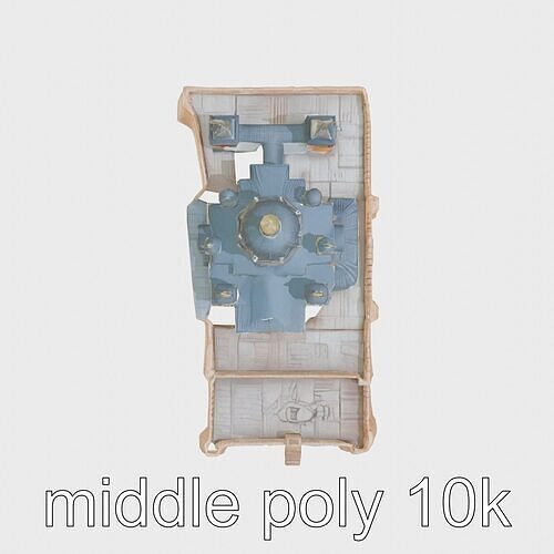 Taj Mahal Elegant Marble Structure Low-poly 3D model