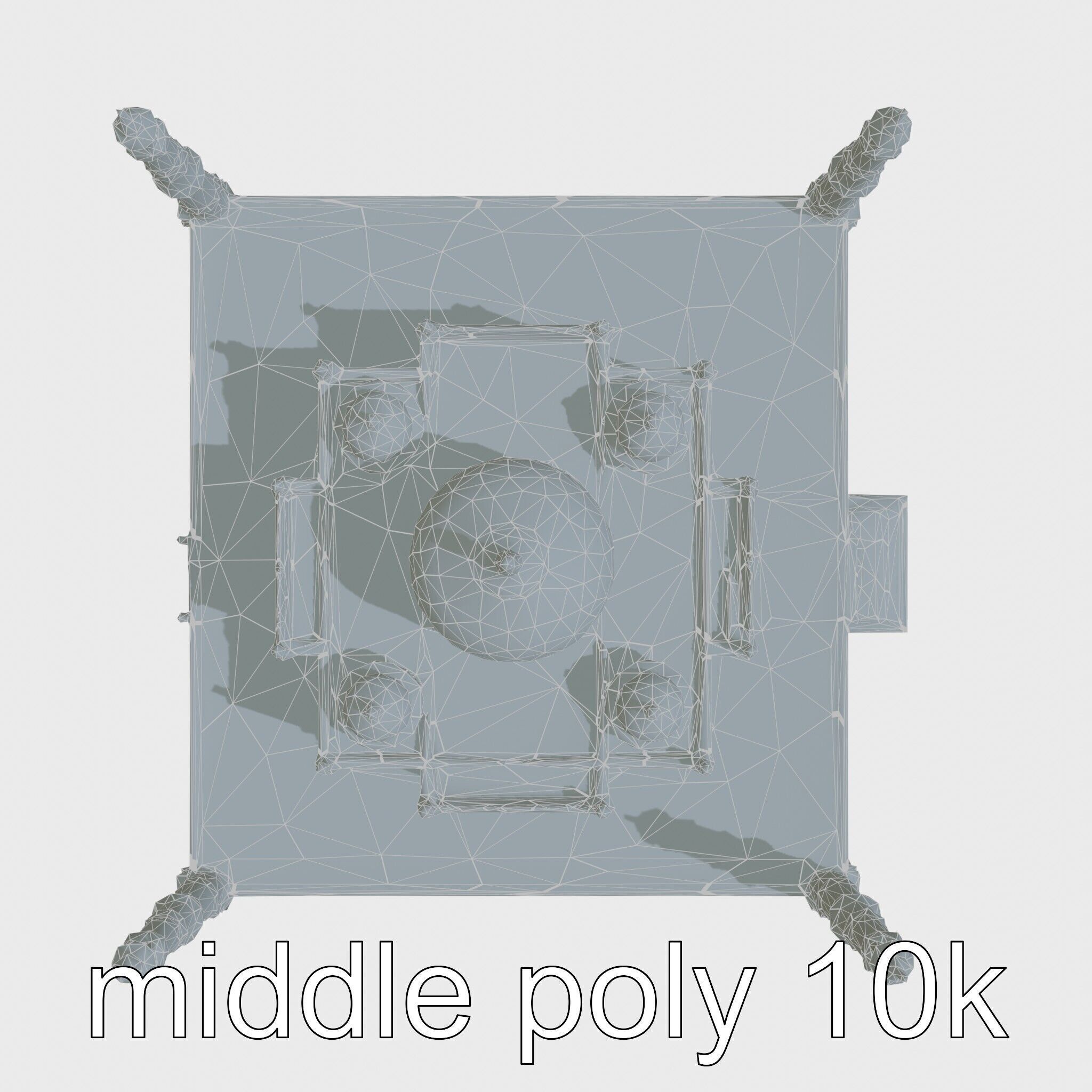 Taj Mahal Elegant Marble Structure Low-poly 3D model_57