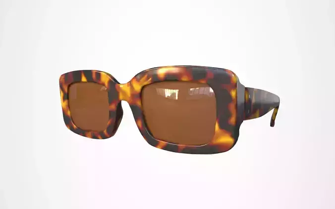 Glasses Leopard Tea - VTO Ready