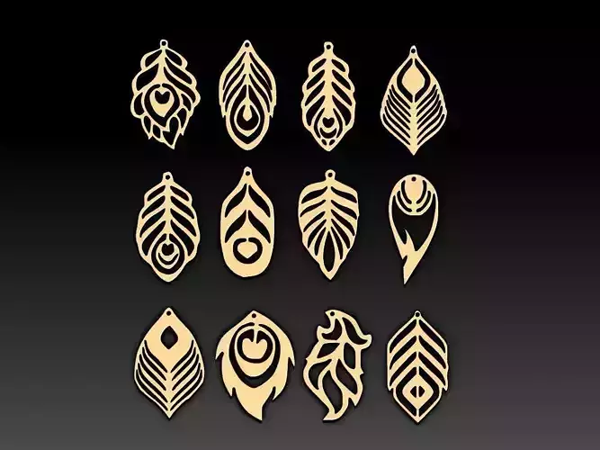 Feather Simple Pendant Pack M34