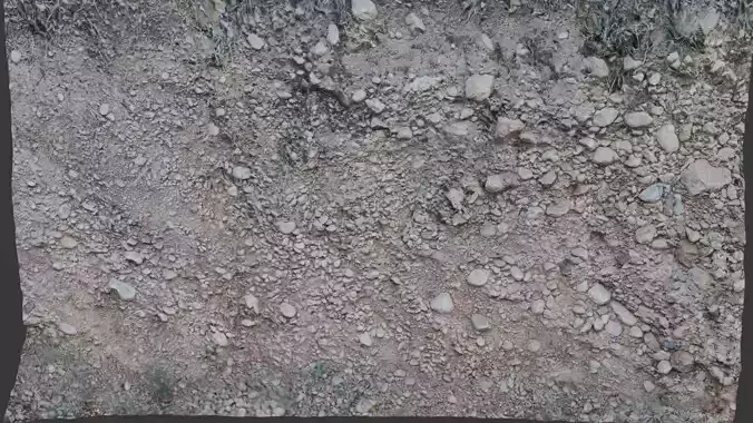 Rocky Terrain  3D Scanned Ground Surface