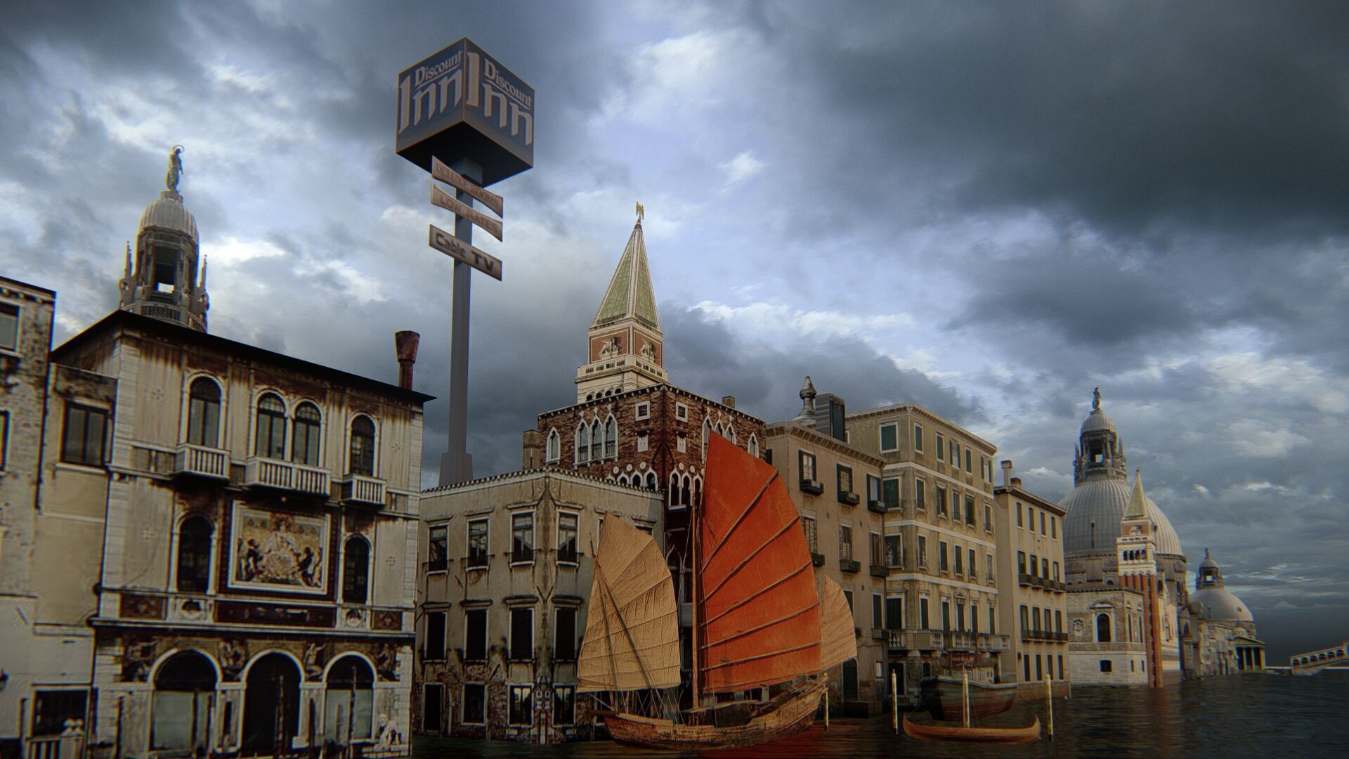 Venice Scene 3D model_11