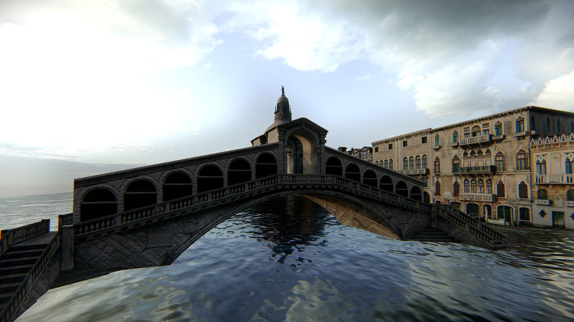 Venice Scene 3D model_7