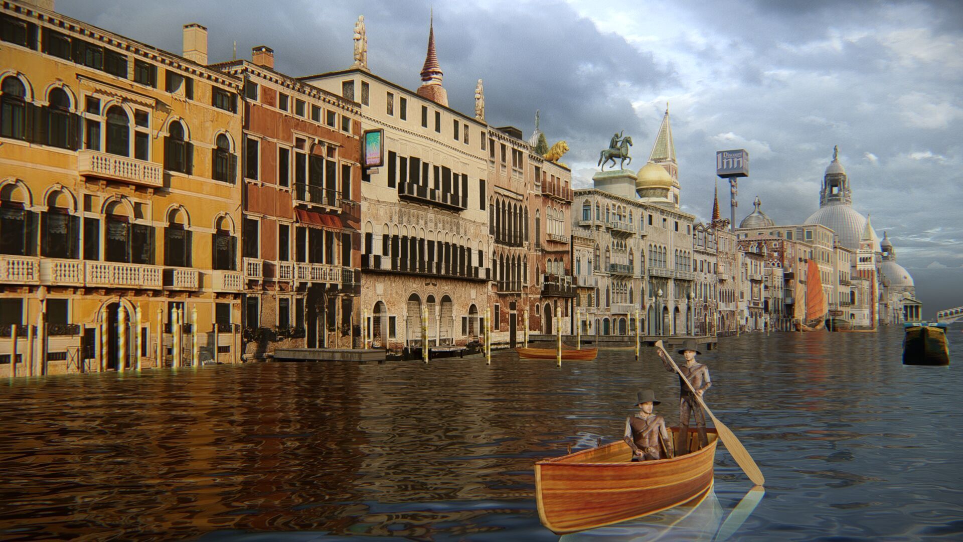 Venice Scene 3D model_3