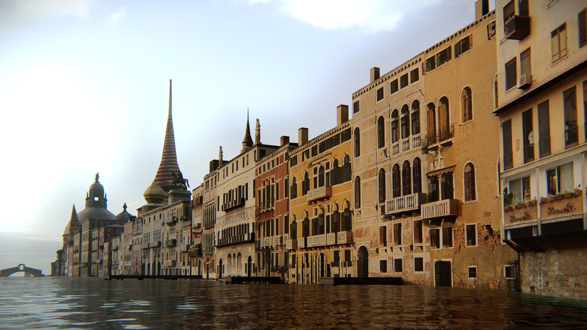 Venice Scene 3D model_1
