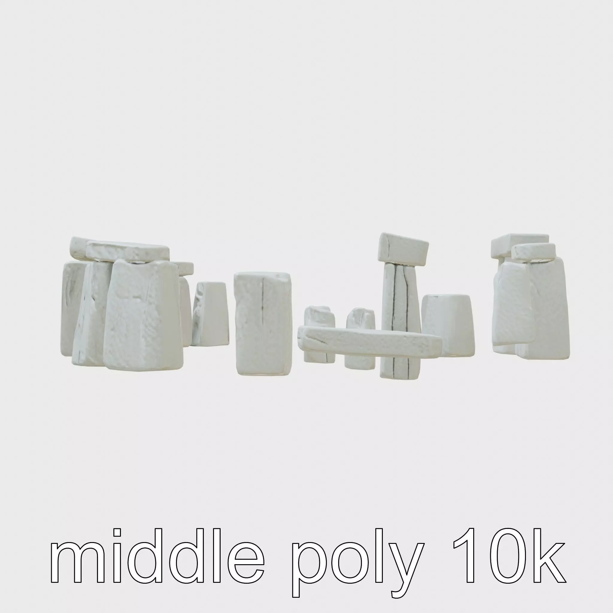 Stonehenge Ancient Monument 3D Model Low-poly 3D model_0