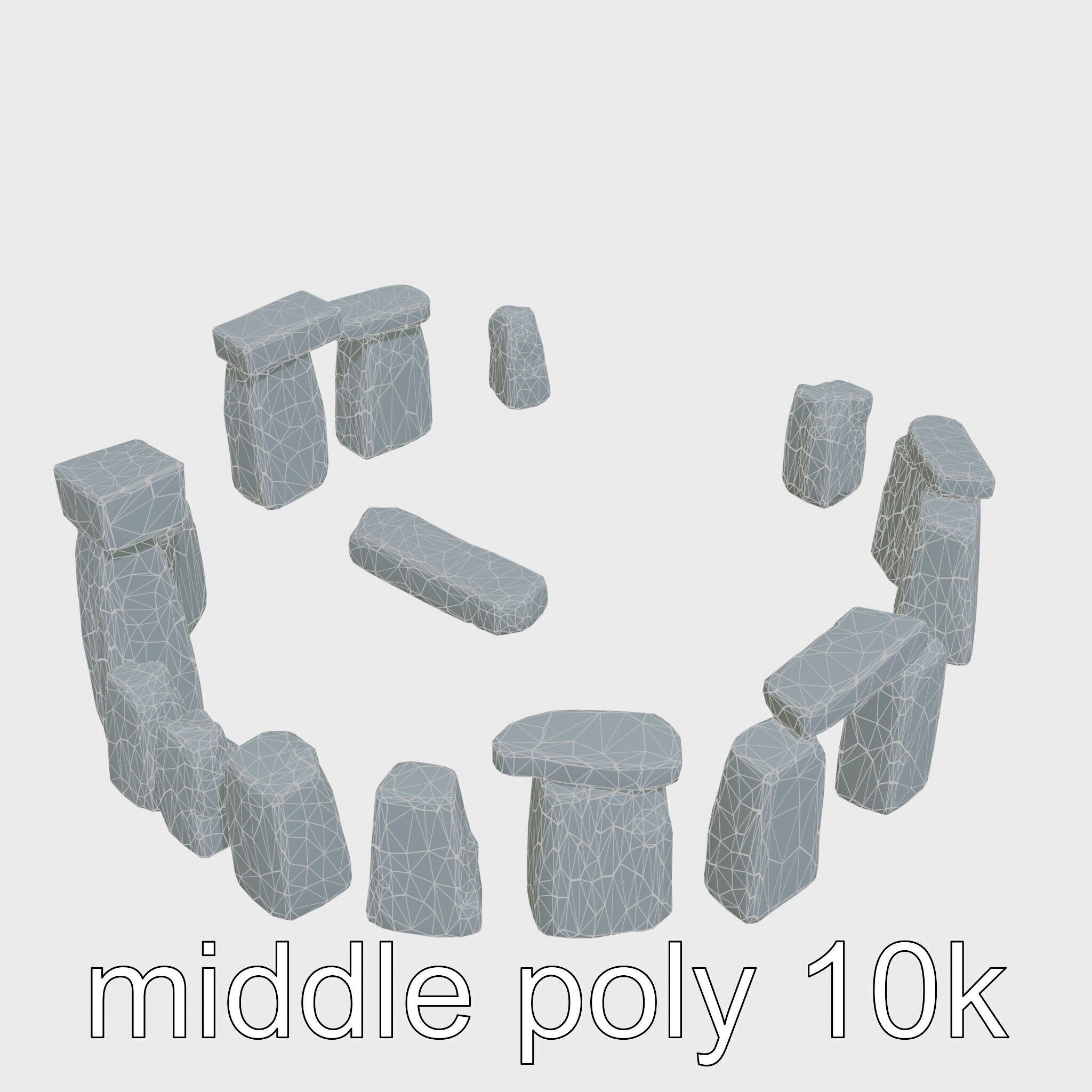 Stonehenge Ancient Monument 3D Model Low-poly 3D model_22