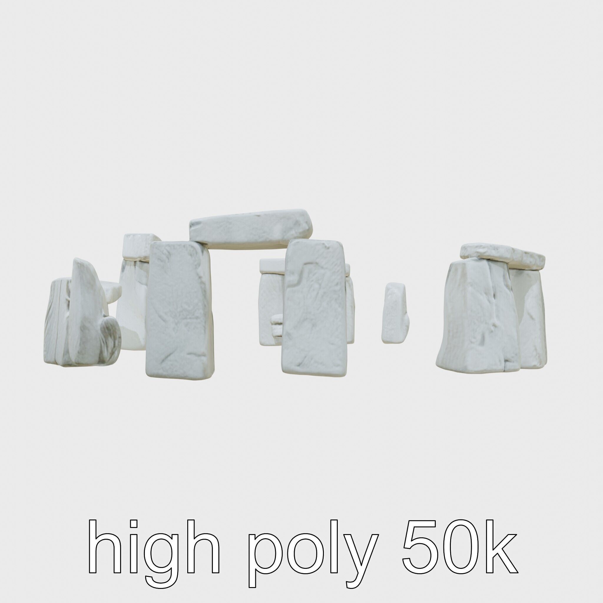 Stonehenge Ancient Monument 3D Model Low-poly 3D model_18