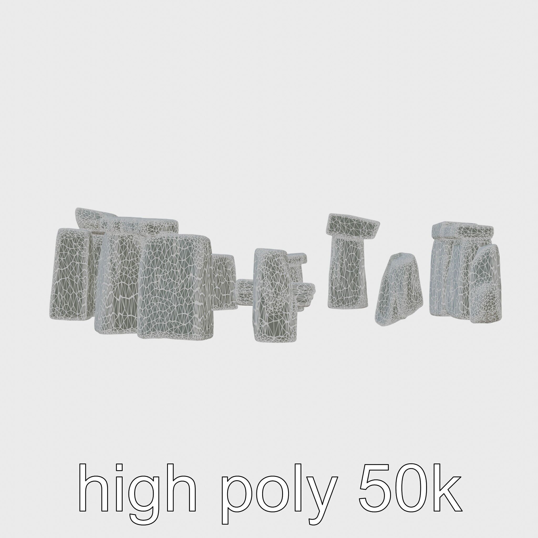 Stonehenge Ancient Monument 3D Model Low-poly 3D model_8