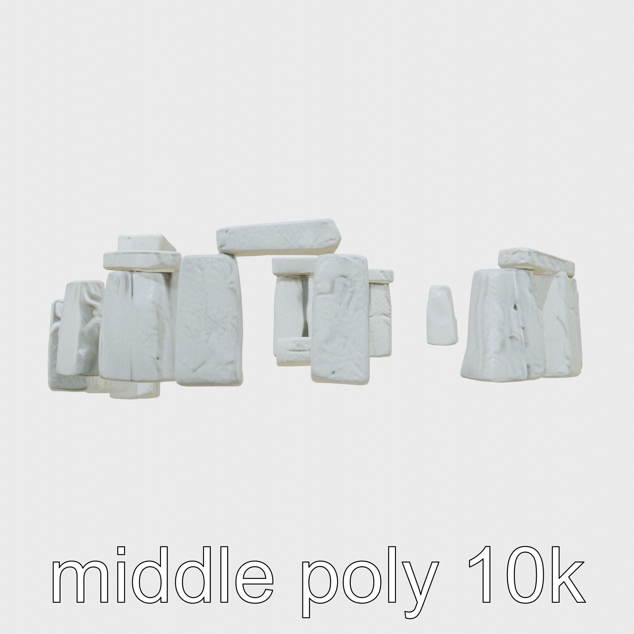 Stonehenge Ancient Monument 3D Model Low-poly 3D model_14
