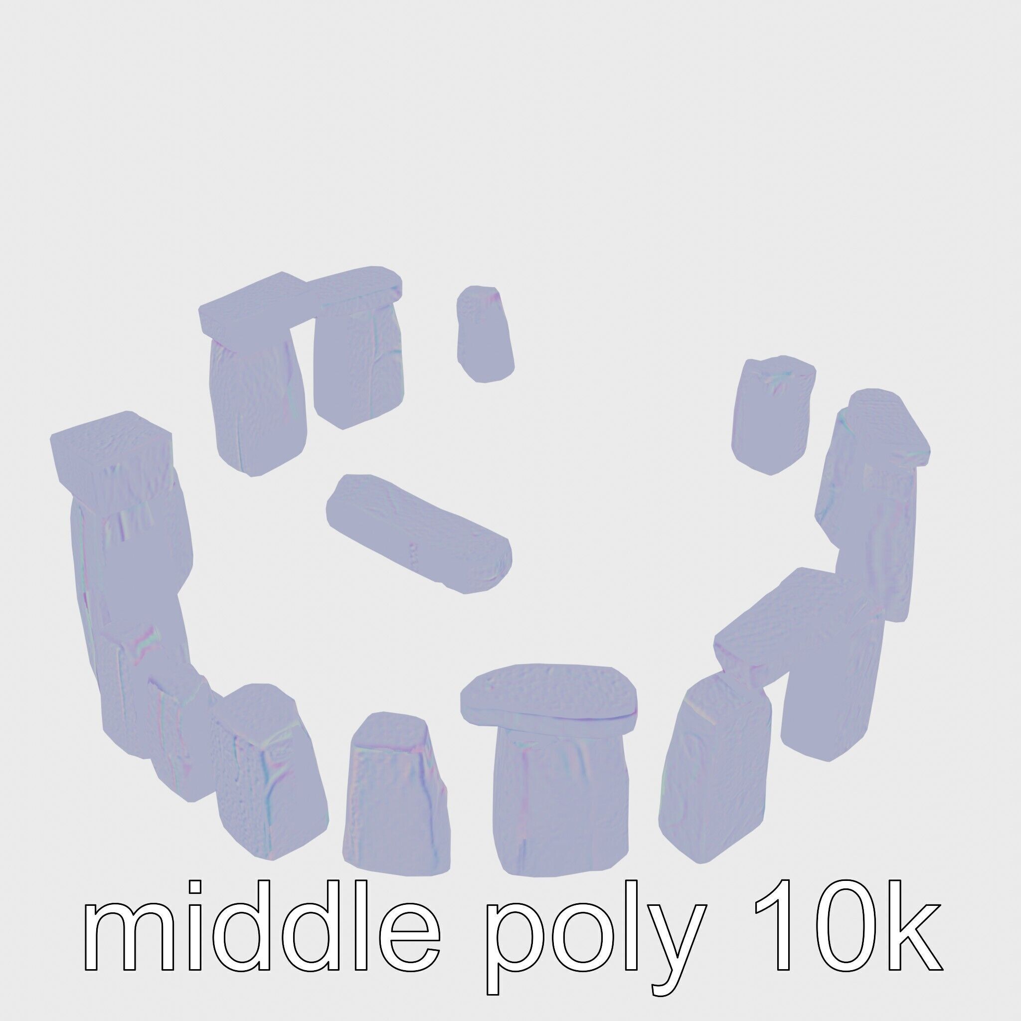 Stonehenge Ancient Monument 3D Model Low-poly 3D model_16