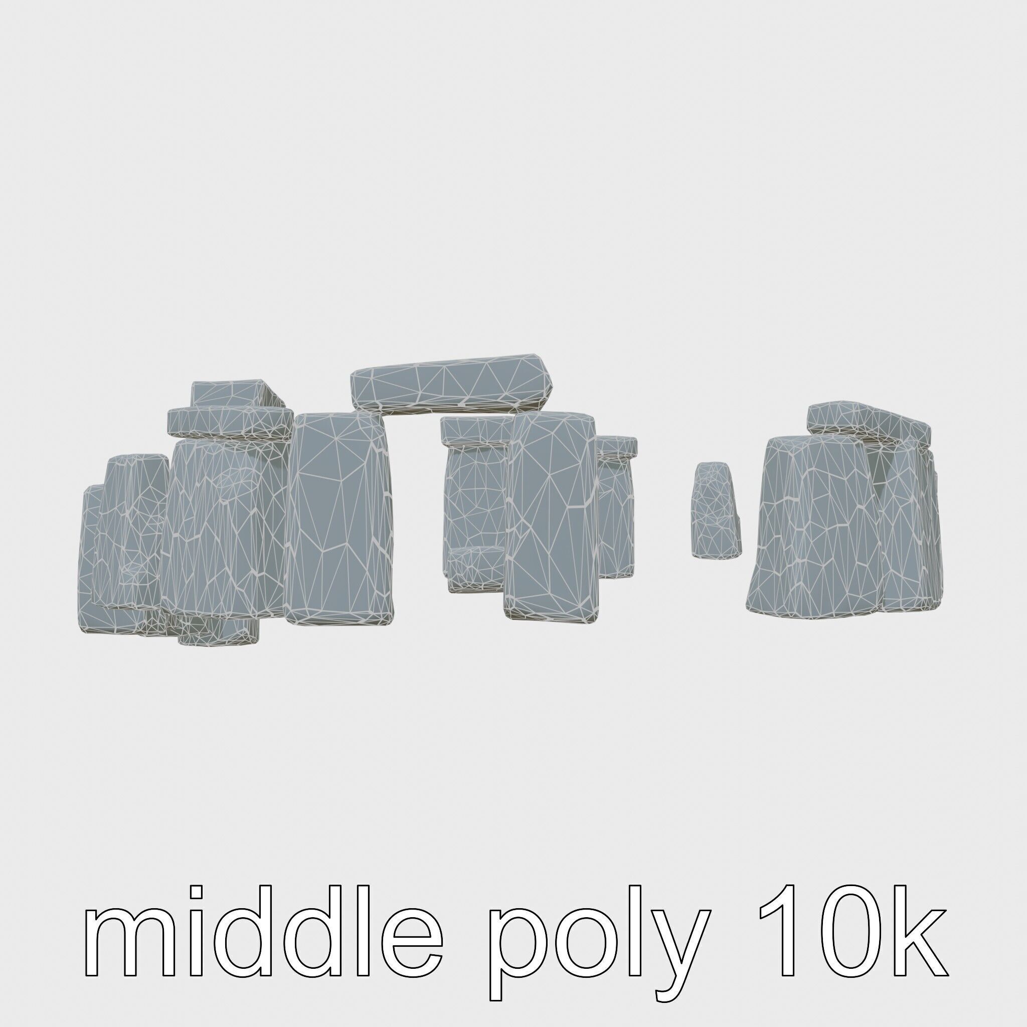 Stonehenge Ancient Monument 3D Model Low-poly 3D model_27
