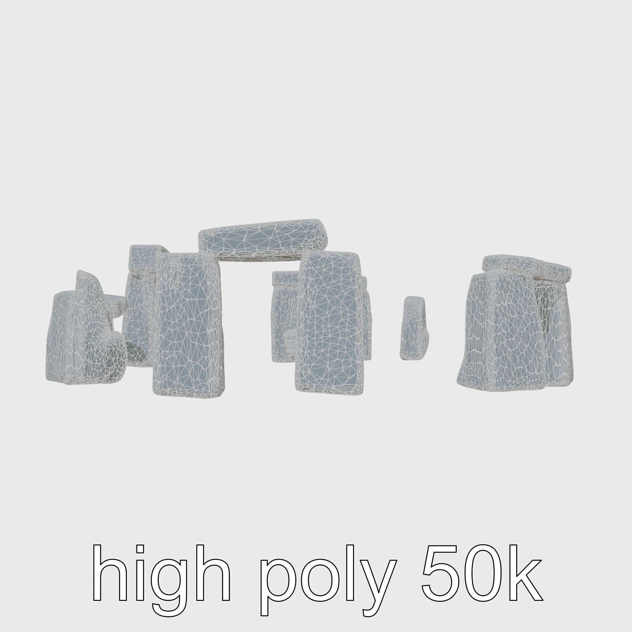 Stonehenge Ancient Monument 3D Model Low-poly 3D model_26